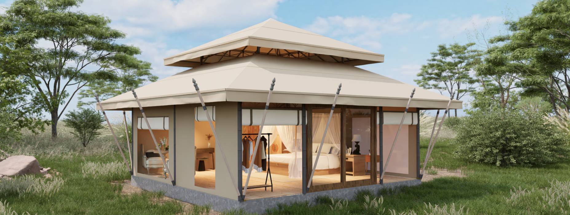 沙市区户外野奢帐篷